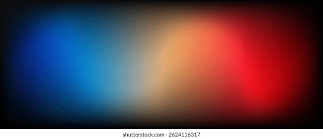 Desenfoque de degradado Abstractas con Colores azules, anaranjados y rojos vivos