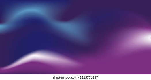 Abstract gradient blurred background. Color waves vector illustration.