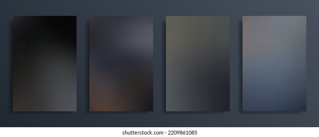 Abstract gradient blurred background in dark pastel color. Blur vector wallpaper.