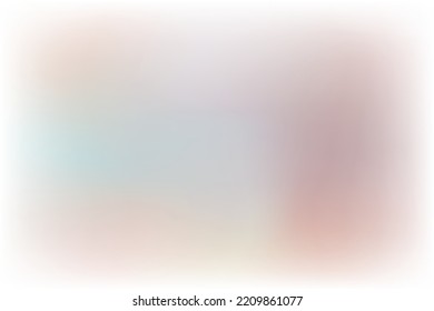 Abstract gradient blurred background in light pastel color. Blur vector wallpaper.