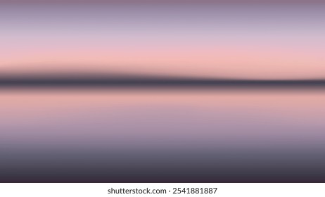 Abstract gradient blurred nature landscape desktop wallpaper vector. Pink purple sky gradient abstract background. Blurred sunset pink purple sky gradient desktop wallpaper background vector