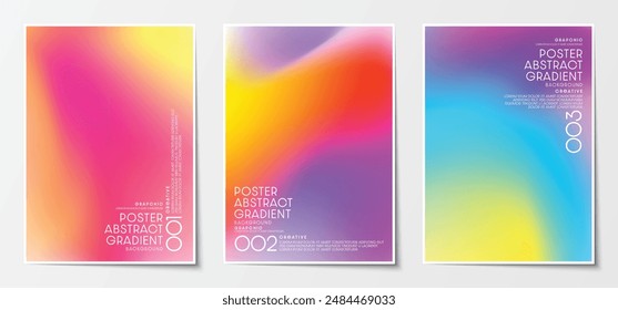 Abstrakter Farbverlauf verwischt Poster und Cover-Grafikdesign. Vektorillustration