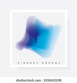 Abstract gradient blurred shape in blue and purple color hues