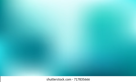 Abstract Gradient blurred White and Greenblue vector background