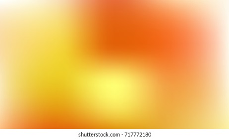 Abstract Gradient blurred White, orange and yellow vector background