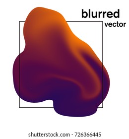 Abstract gradient blurs design elements.Colorful bubble shapes with gradients for greeting card, flyer, invitation, poster, brochure, banner calendar.  