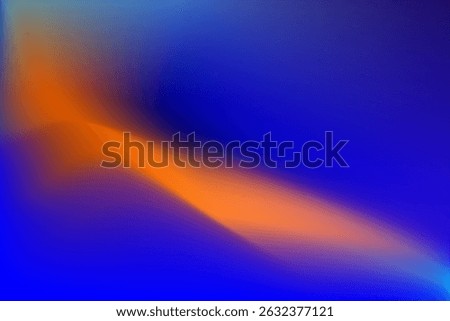 Abstract Gradient With Bright Orange and Blue Color Blending