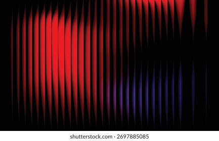 Abstract gradient bright soft background with glass effect on red, blue, black, yellow and pink colors