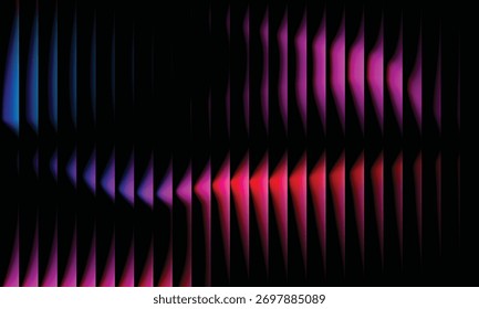 Abstract gradient bright soft background with glass effect on red, blue, black, yellow and pink colors