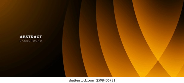 Abstract gradient brown background with curves line design