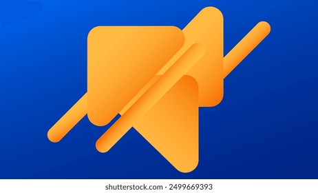 ABSTRACT GRADIENT BUE ORANGE BACKGROUND WITH SHAPES COLOR DESIGN VECTOR TEMPLATE GOOD FOR MODERN WEBSITE, WALLPAPER, COVER DESIGN, LANDING PAGE