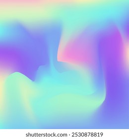 Abstract Gradient. Chrome Cover. Soft Creative Brochure. Pearlescent Texture. Holographic Background. Purple Shiny Texture. Neon Pattern. Trendy Light. Violet Abstract Gradient