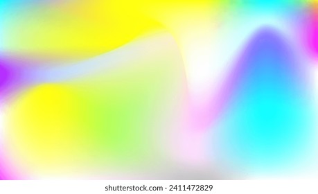 Abstract Gradient. Chrome Paper. Hologram Background. Neon Holography Invitation. Blue Shiny Texture. Kawaii Foil. Pop Design. Iridescent Texture. Violet Abstract Gradient