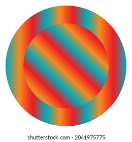 Abstract gradient circle. Gradation circle