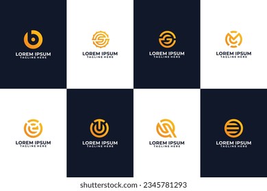 Abstract gradient circle logo design