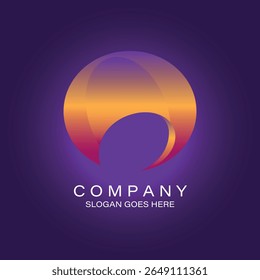 Abstract Gradient Circle Logo Design Modern, Elegant, and Versatile Branding