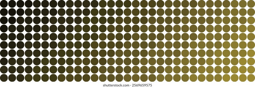 Abstract Gradient Circle Pattern: Olive Green to Gold