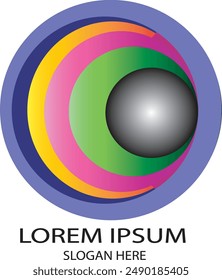 abstract gradient circle, print, paper, cycle, round pattern, round logo, futuristic, 3d, website, symbol, card, ball, logo, shape, cre