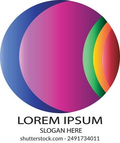 abstract gradient circle, print, paper, cycle, round pattern, round logo, futuristic, 3d, website, symbol, card, ball, logo, shape, cre