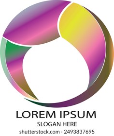 abstract gradient circle, print, paper, cycle, round pattern, round logo, futuristic, 3d, website, symbol, card, ball, logo, shape, cre