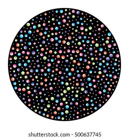 abstract gradient circle shape in circle - design element