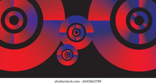 Círculos de Gradiente Abstrato - Design de Destino Moderno
