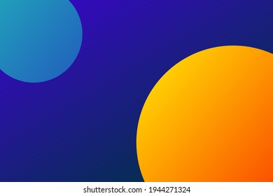 círculos de gradiente abstractos sobre un fondo oscuro
