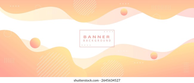 Abstract gradient clean and soft color full, Minimalist background with style wave and circle color full. Template for background banner, promotion ads. eps 10