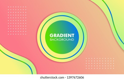 Abstract Gradient Color Background Fresh, Suitable for Flyer, Web Banner, Brochure, Poster, Landing Page, Artwork