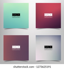 Abstract gradient color background with lines, different colors: green, coral, milk, purple