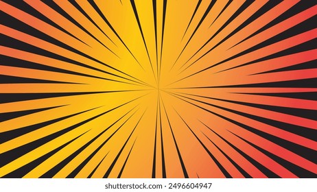 Abstract gradient color comic book background design.