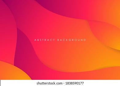 Abstract gradient color curve background. Creative illustration for poster, web, landing, page, cover, ad, greeting, card, promotion. Eps 10 vector.