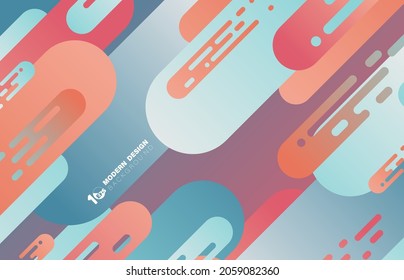 Resumen de diseño de color degradado líneas redondeadas patrón de rayas de línea de dibujo plantilla. Decoración para afiches, obras de arte, fondo de diseño. vector de ilustración