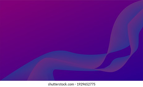 abstract gradient color line as dynamic smooth spiral curve flowing fluid on pink and blue lighting background with copy space for website banner and poster card decorative graphic design