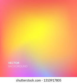 Abstract gradient color, living coral pink and yellow orange trendy abstract soft vector background