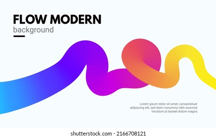 Abstract gradient color poster background. Modern vector vibrant abstract wave rainbow design background