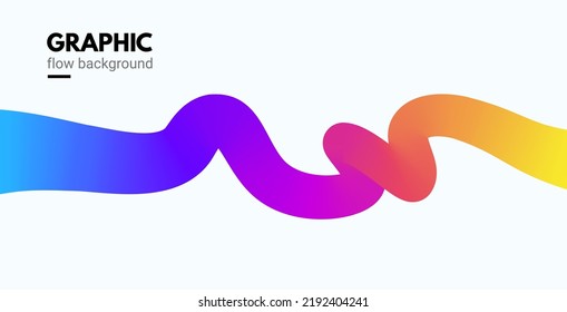 Abstract gradient color poster background. Modern vector vibrant abstract wave rainbow design background