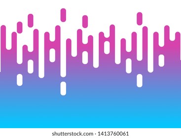 Abstract gradient color Rounded Lines shape Halftone Transition for banner, template, background illustration- Vector