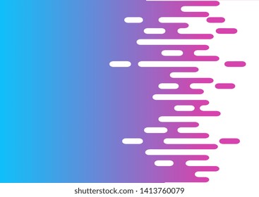 Abstract gradient color Rounded Lines shape Halftone Transition for banner, template, background illustration- Vector