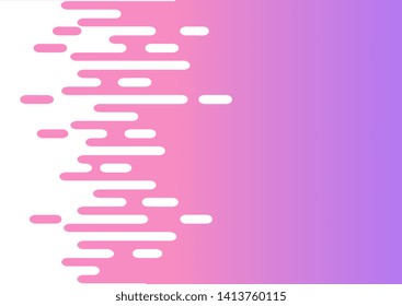 Abstract gradient color Rounded Lines shape Halftone Transition for banner, template, background illustration- Vector