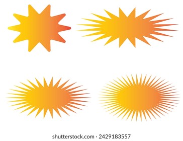 Diseño de icono de estrella de color degradado abstracto.