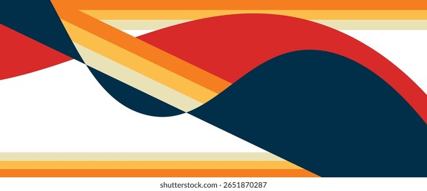 Abstract Gradient Color Swirl Shapes. Vector Graphics with Wavy Lines in Rainbow Colors. Colorful Liquid Wave Pattern.