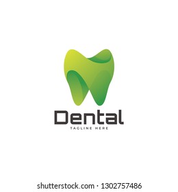Abstract Gradient Color, Teeth Tooth Dental Logo Icon