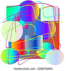 Abstract gradient color template design. Geometry element design. 