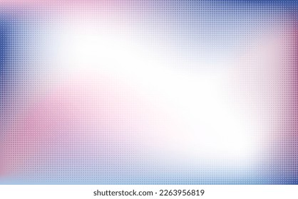 Diseño de plantilla de color gradiente abstracto de espacio libre con decoración de medio tono redondeado. Superposición con un fondo de color suave. ilustración 