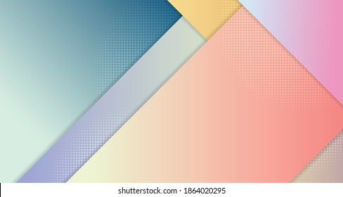 Abstract gradient color template set of lines with a halftone design background. Decorate for ad, poster, artwork, template design, print. illustration vector eps10
