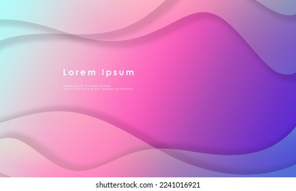 Abstract gradient color texture background. Creative minimalistic template for brochure cover, flyer, poster, web banner. Vector illustration