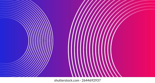 Fundo colorido de gradiente abstrato com linhas geométricas brilhantes. Design criativo. Estilo minimalista. Terno para capa, cartaz, banner, folheto, site