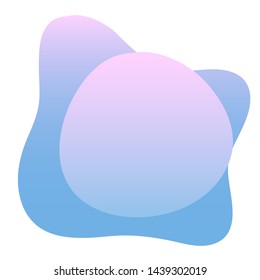 Abstract gradient colored pattern background. Fluid elements for design birthday party card, shop sale advertising, summer rest poster, night club t shirt, bag print etc.