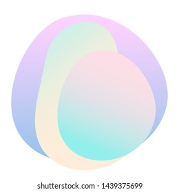 Abstract gradient colored pattern background. Fluid elements for design birthday party card, shop sale advertising, summer rest poster, night club t shirt, bag print etc.